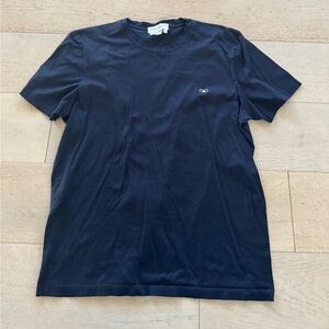 Salvatore Ferragamo Logo Crew Neck T-Shirt Men's Size XL Black